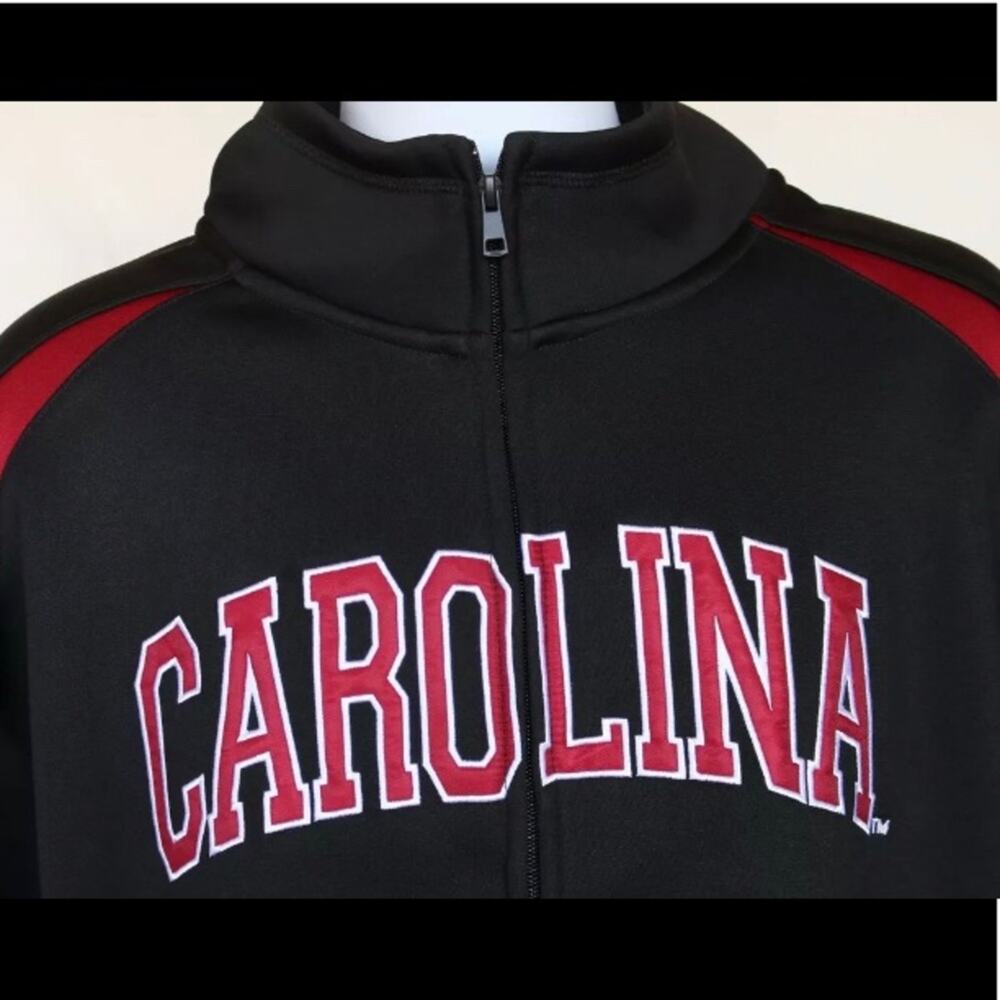 Campus Drive CAROLINA Black‎ & Red Zip Front Jacket
